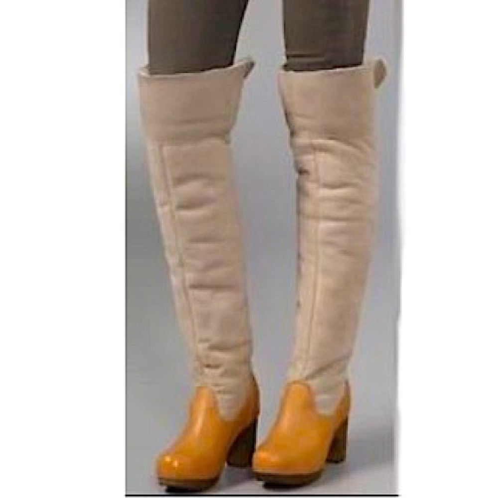 Jeffrey Campbell WOODIES BOGART Over the Knee Shearling Boot - Picture 3 of 16